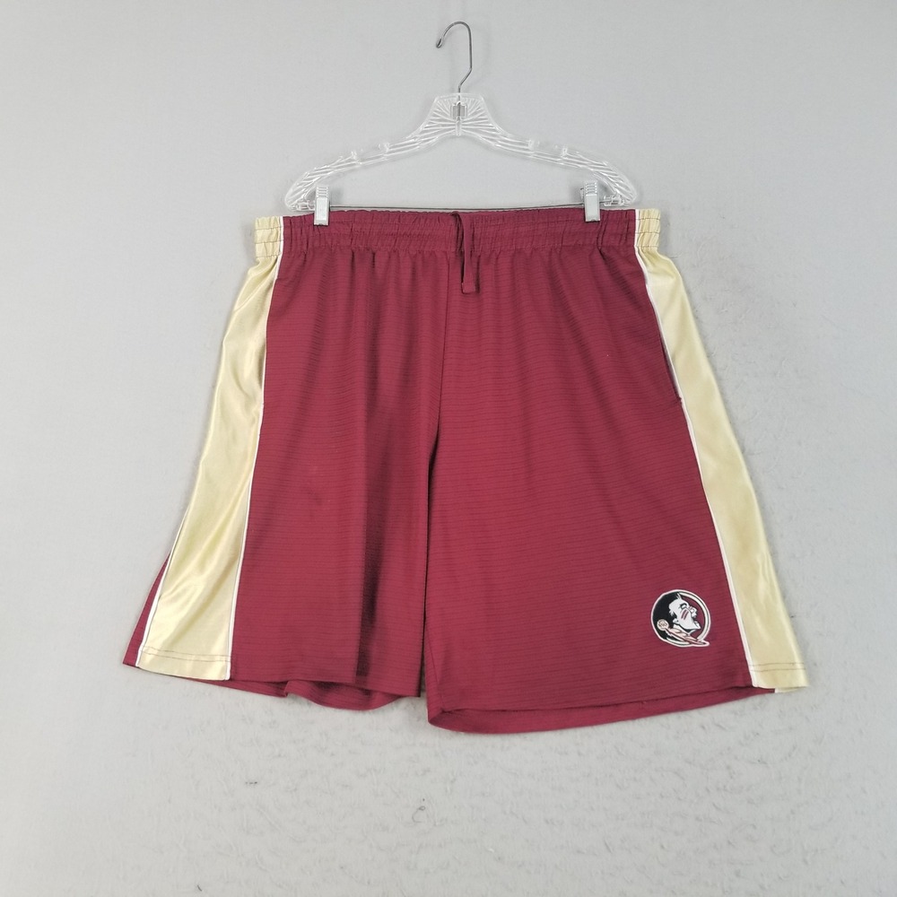Colosseum Shorts Mens XXL Garnet FSU Seminoles Athletic Mesh Florida State NCAA